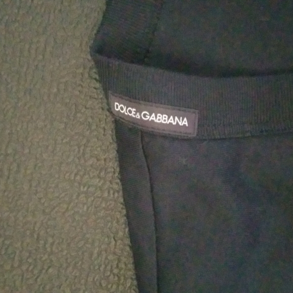 💥Dolce & Gabbana mens deep cut v neck black t size 48 - Picture 4 of 4